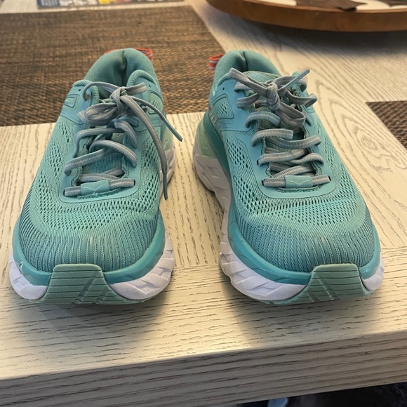 Hoka Bondi Turquoise Running Shoes - Picture 4 of 6